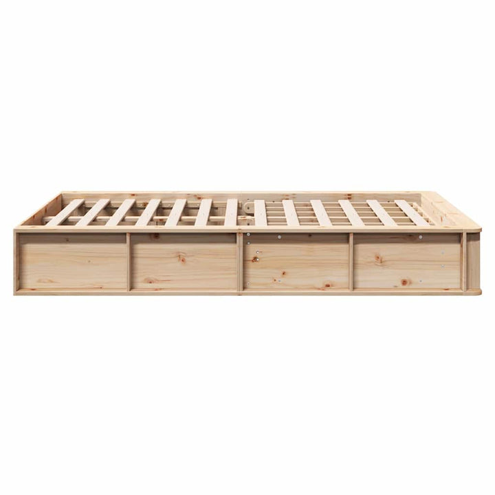 Sengestel Brun 120 x 200 cm Massiv fyrretræ