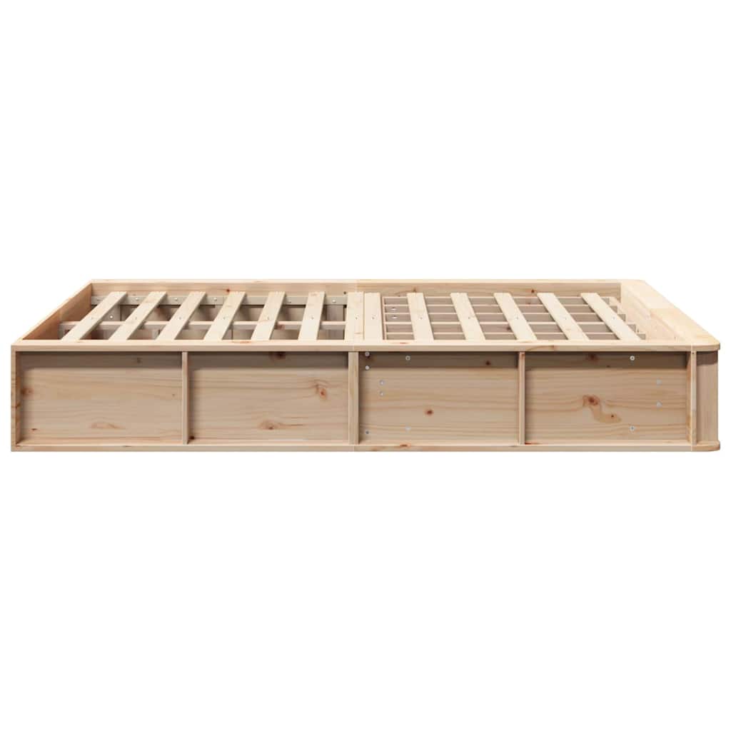 Sengestel Brun 120 x 190 cm Massiv fyrretræ