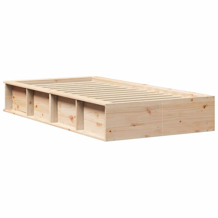 Sengestel Brun 90 x 200 cm Massiv fyrretræ