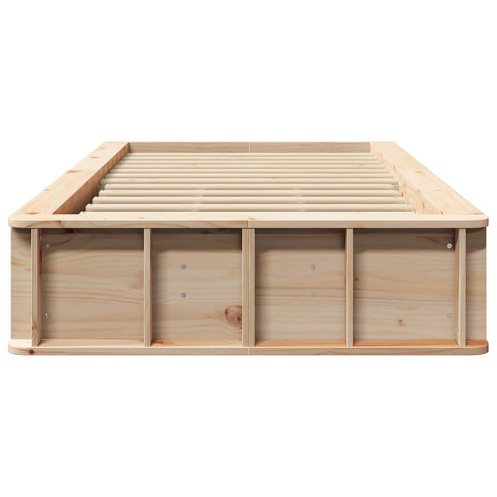 Sengestel Brun 90 x 200 cm Massiv fyrretræ