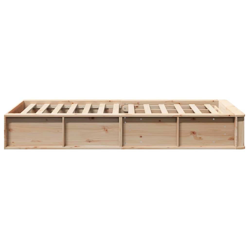 Sengestel Brun 90 x 200 cm Massiv fyrretræ
