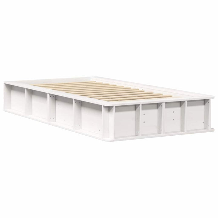 Sengestel Hvid 90 x 200 cm Massiv fyrretræ
