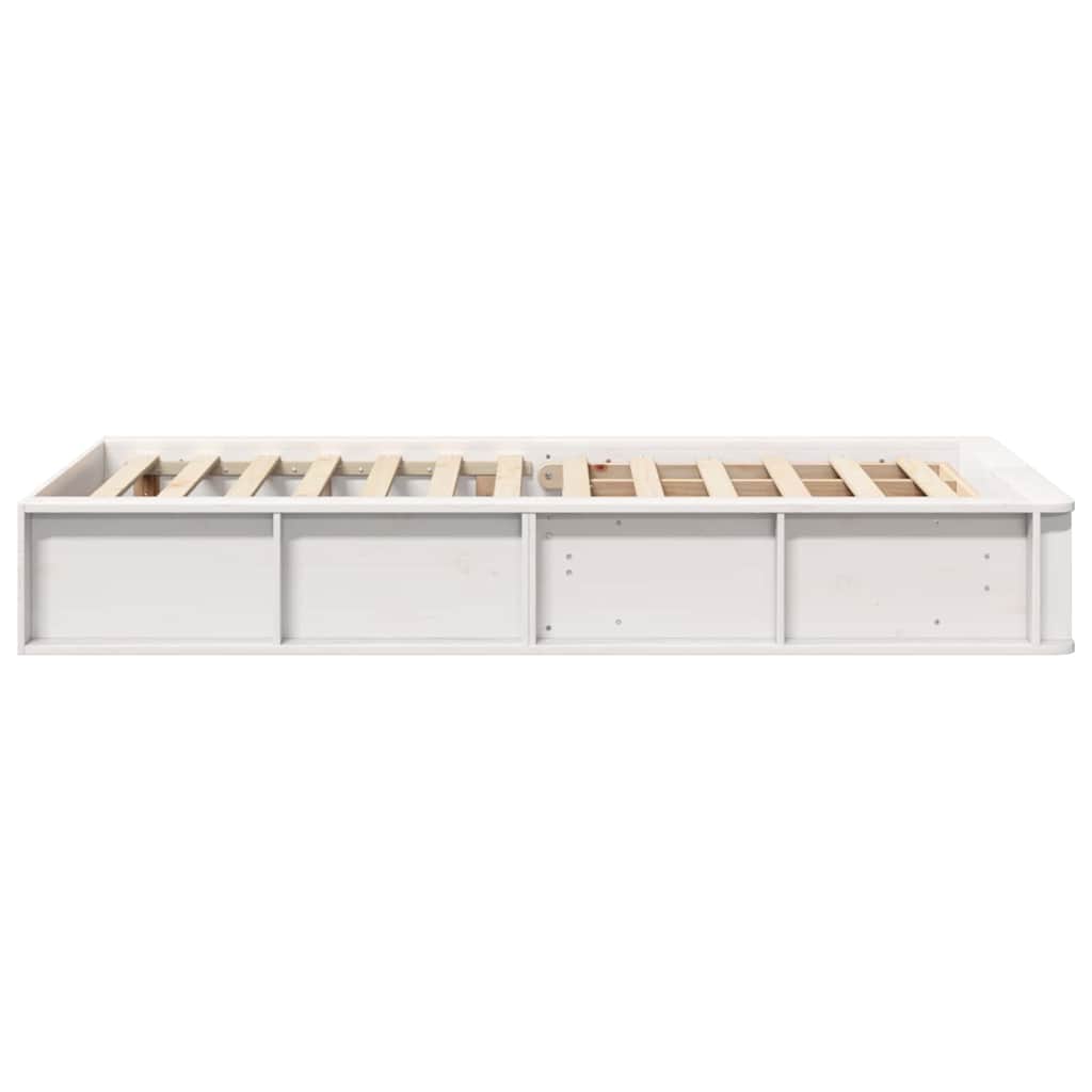 Sengestel Hvid 90 x 200 cm Massiv fyrretræ