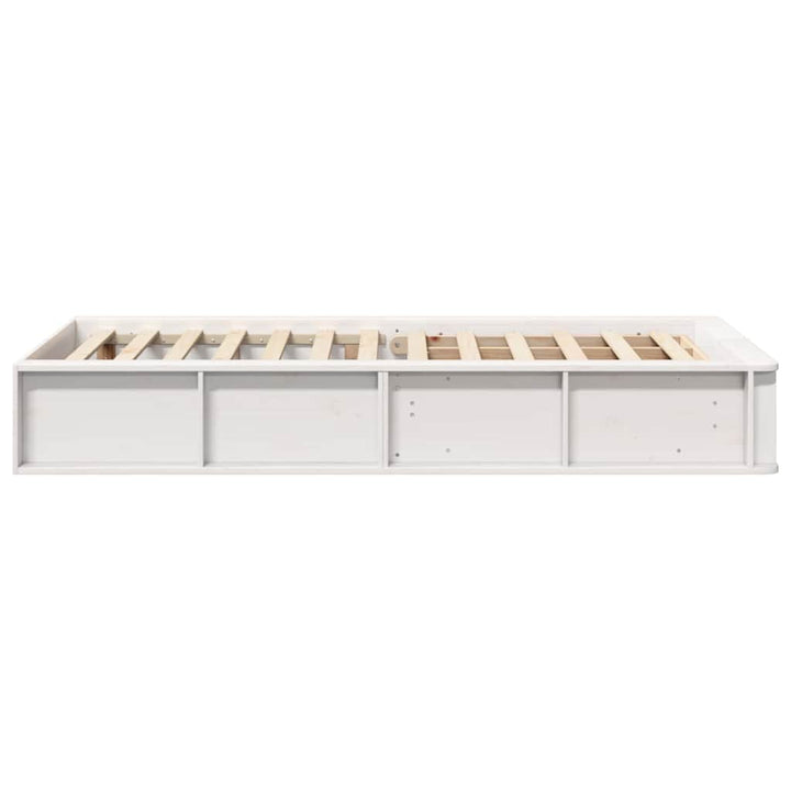 Sengestel Hvid 90 x 200 cm Massiv fyrretræ