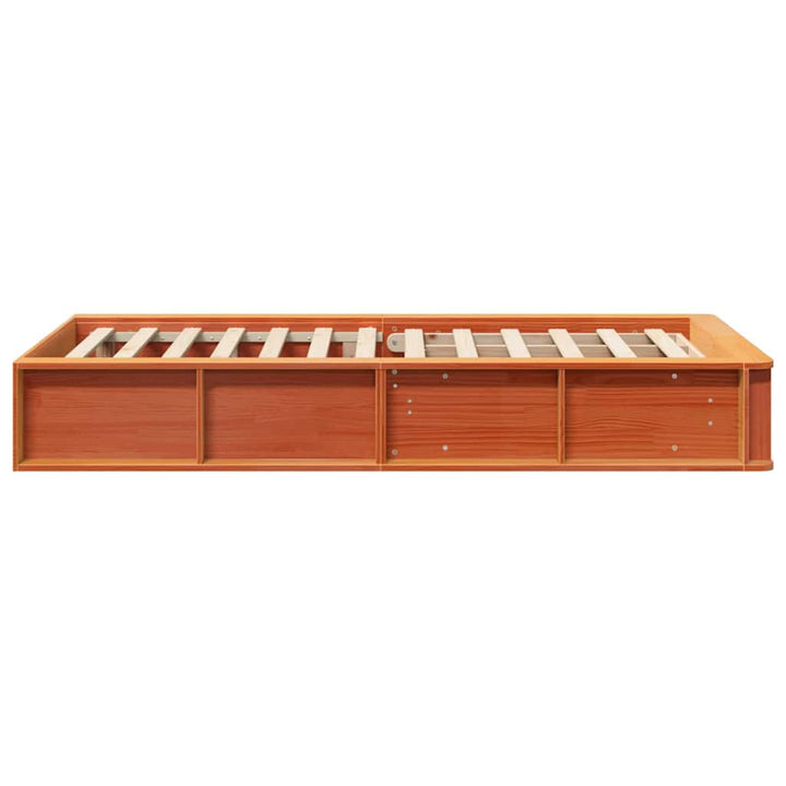 Sengestel Voks brun 90 x 200 cm Massiv fyrretræ