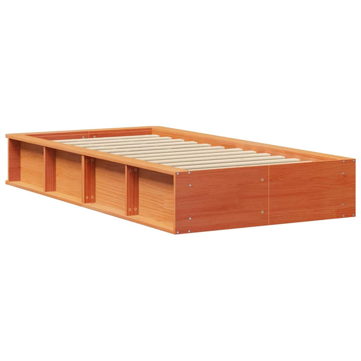 Sengestel Voks brun 80 x 200 cm Massiv fyrretræ