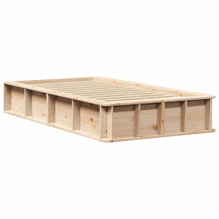 Sengestel Brun 90 x 190 cm Massiv fyrretræ