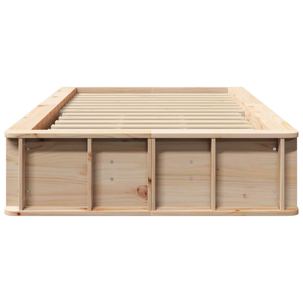 Sengestel Brun 90 x 190 cm Massiv fyrretræ