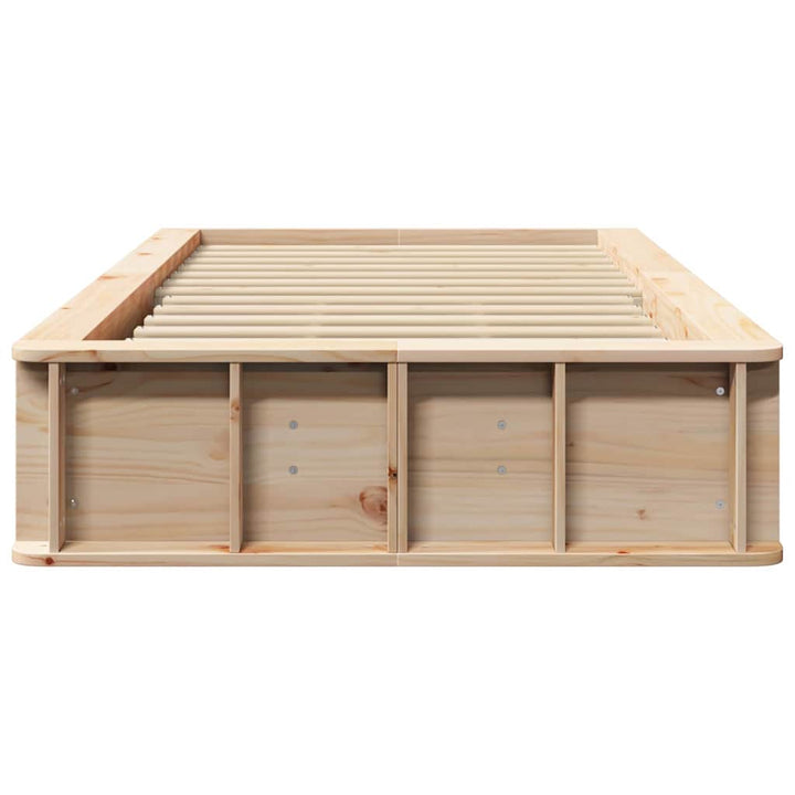 Sengestel Brun 90 x 190 cm Massiv fyrretræ