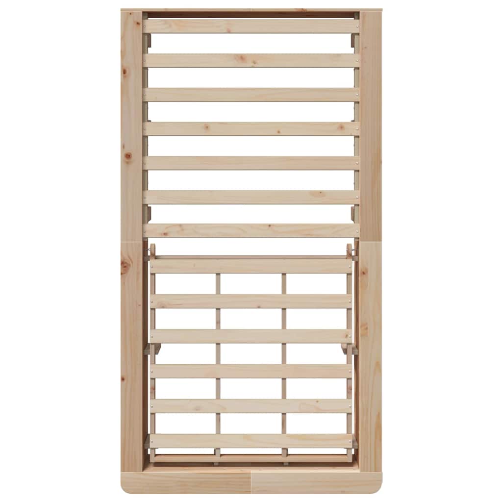 Sengestel Brun 90 x 190 cm Massiv fyrretræ