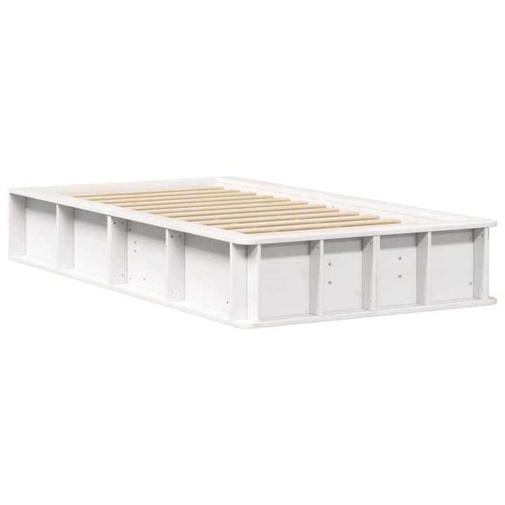 Sengestel Hvid 90 x 190 cm Massiv fyrretræ