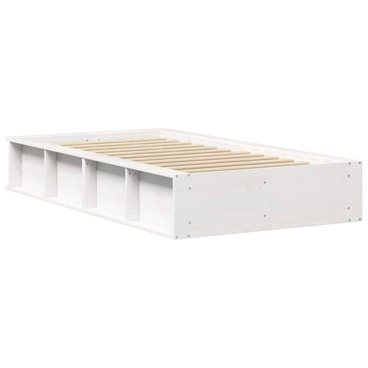 Sengestel Hvid 90 x 190 cm Massiv fyrretræ