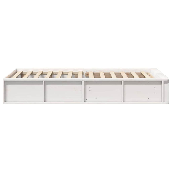 Sengestel Hvid 90 x 190 cm Massiv fyrretræ