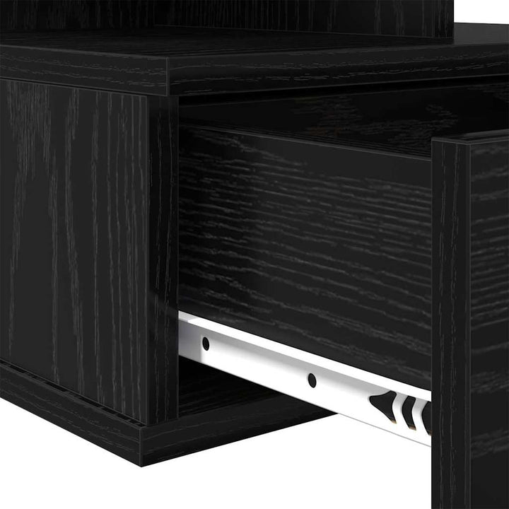 Flydende Natbord 2 stk. Sort eg 40 x 31 x 28 cm Konstrueret træ