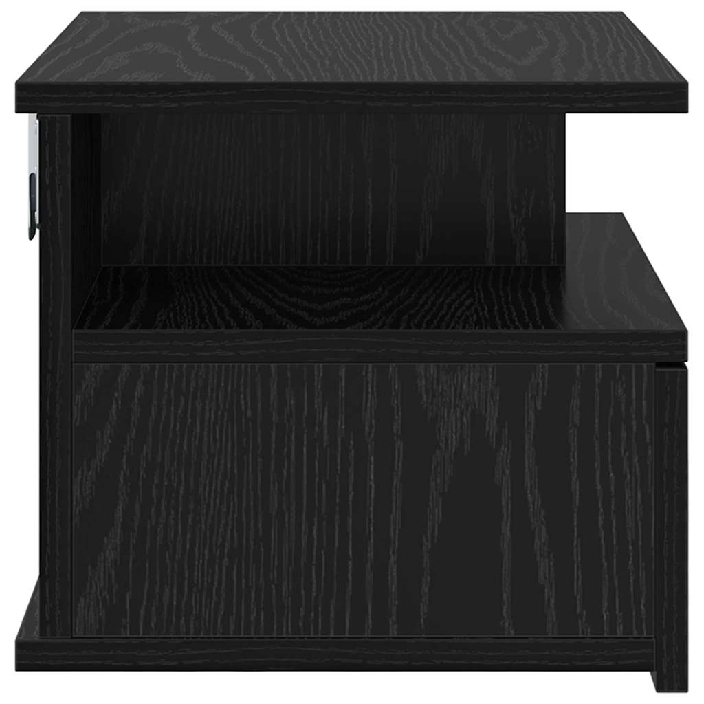 Flydende Natbord 2 stk. Sort eg 40 x 31 x 28 cm Konstrueret træ