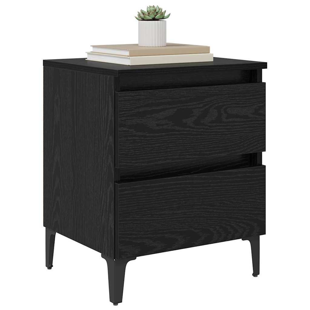 Natskab Sort eg 40 x 35 x 50 cm Konstrueret træ