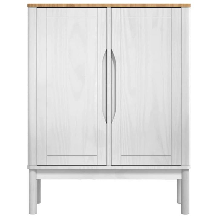 Sideboard FLORO Hvid 70 x 30 x 70,5 cm Massivt fyrretræ
