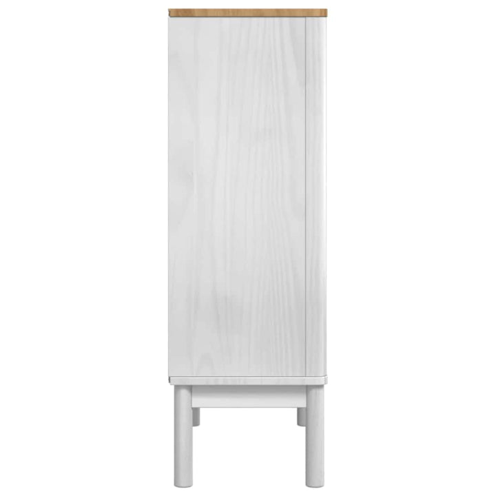 Sideboard FLORO Hvid 70 x 30 x 70,5 cm Massivt fyrretræ