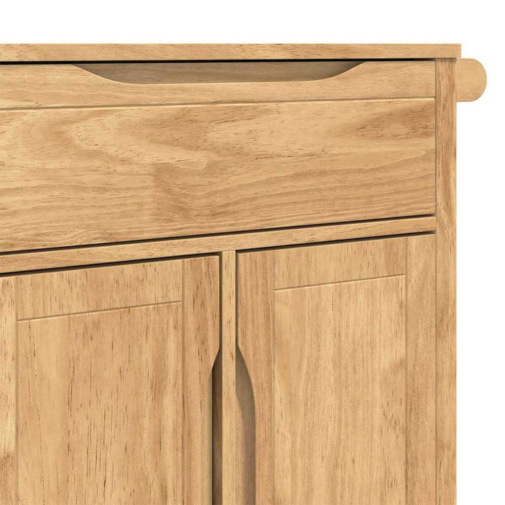 Køkkenvogn FLORO Voks brun 72,5 x 45 x 80 cm Massivt fyrretræ