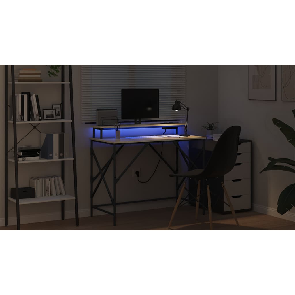 Bord med hylde Sonoma eg 100 x 50 x 86,5 cm Konstrueret træ