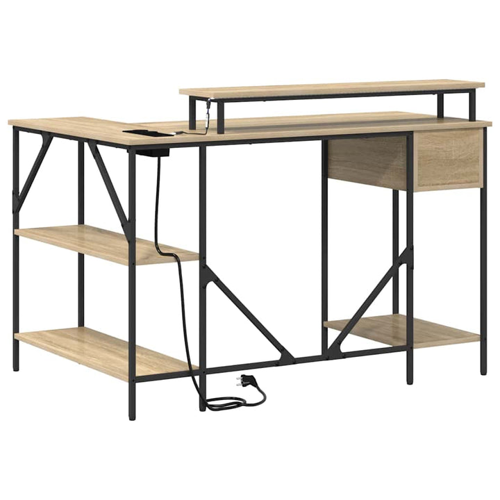 Bord med skuffe Sonoma eg 120 x 79 x 86,5 cm Konstrueret træ