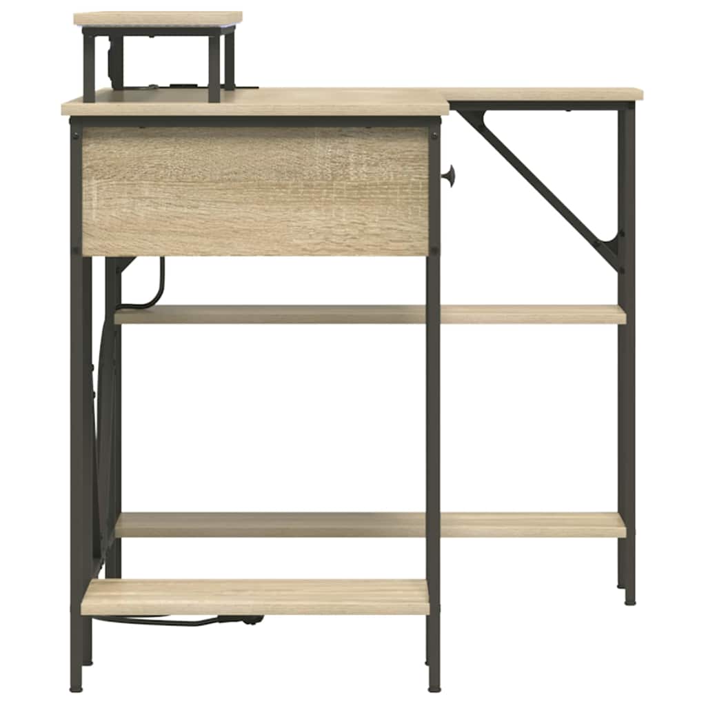 Bord med skuffe Sonoma eg 120 x 79 x 86,5 cm Konstrueret træ