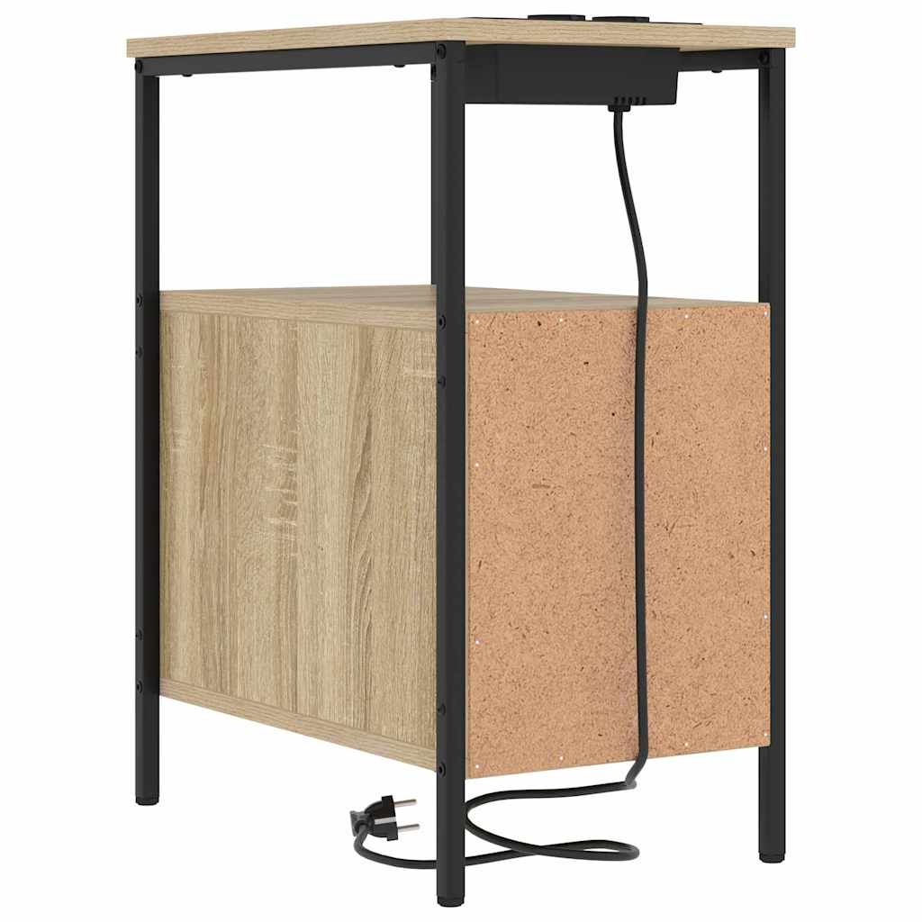 Natskab med skuffe Sonoma eg 30 x 48 x 61 cm Konstrueret træ