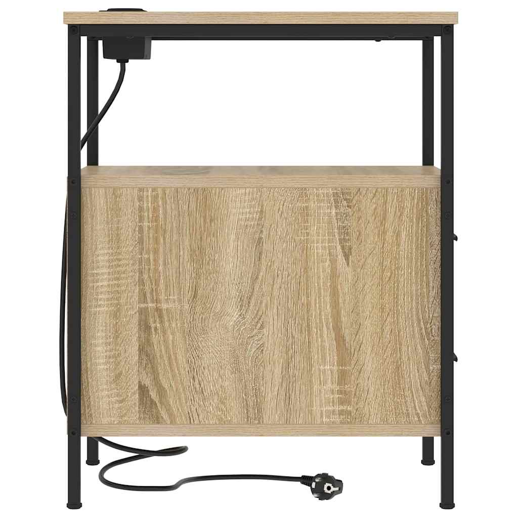 Natskab med skuffe Sonoma eg 30 x 48 x 61 cm Konstrueret træ