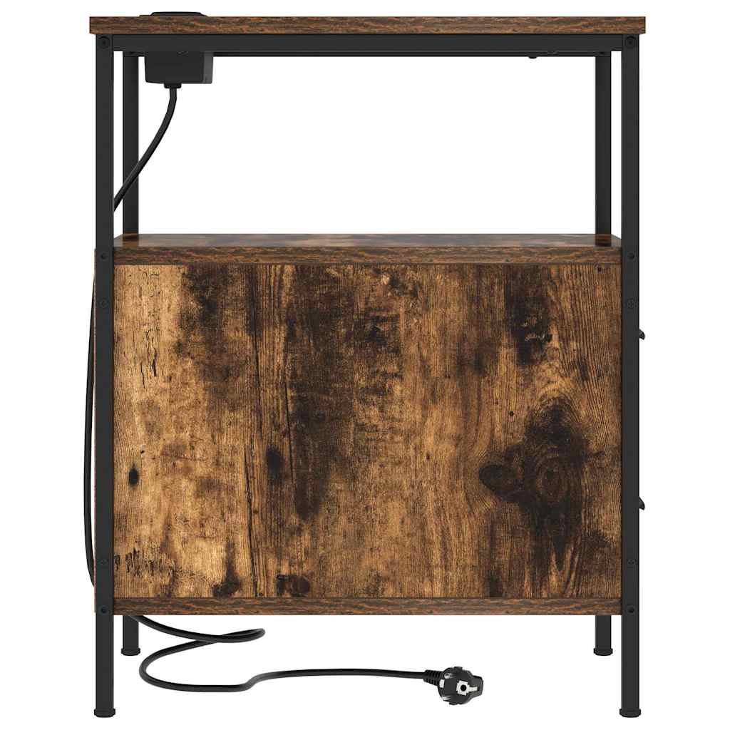 Natskab med skuffe Røget eg 30 x 48 x 61 cm Konstrueret træ