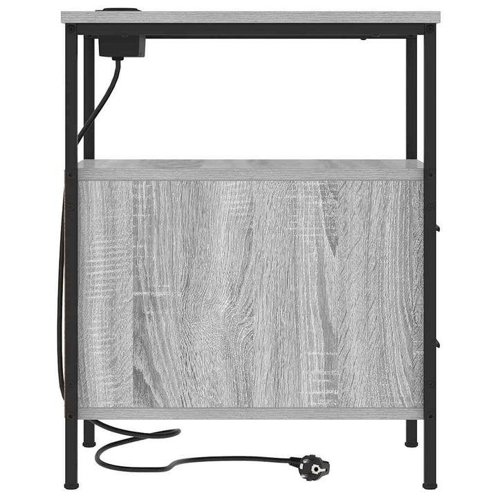Natskab 2 pcs Grå Sonoma 30 x 48 x 61 cm Konstrueret træ