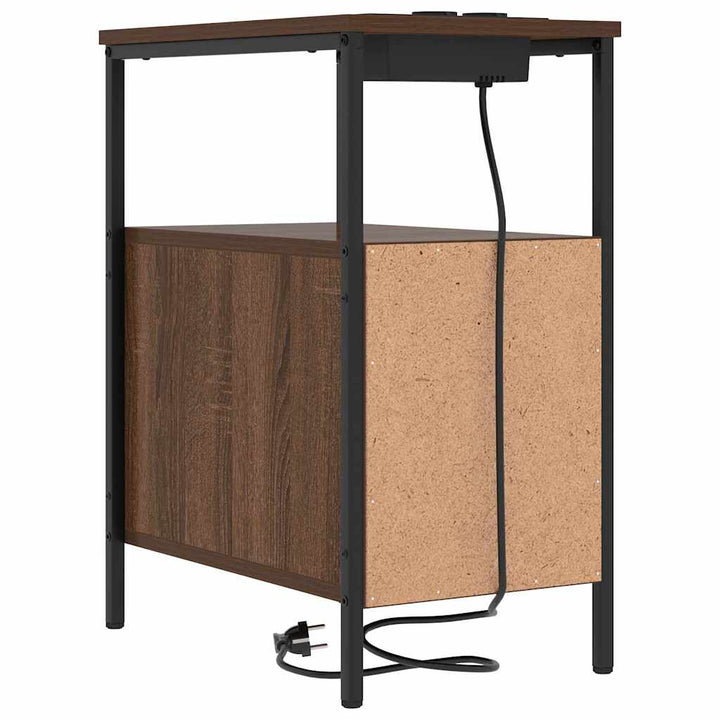 Natskab med skuffe Brun eg 30 x 48 x 61 cm Konstrueret træ