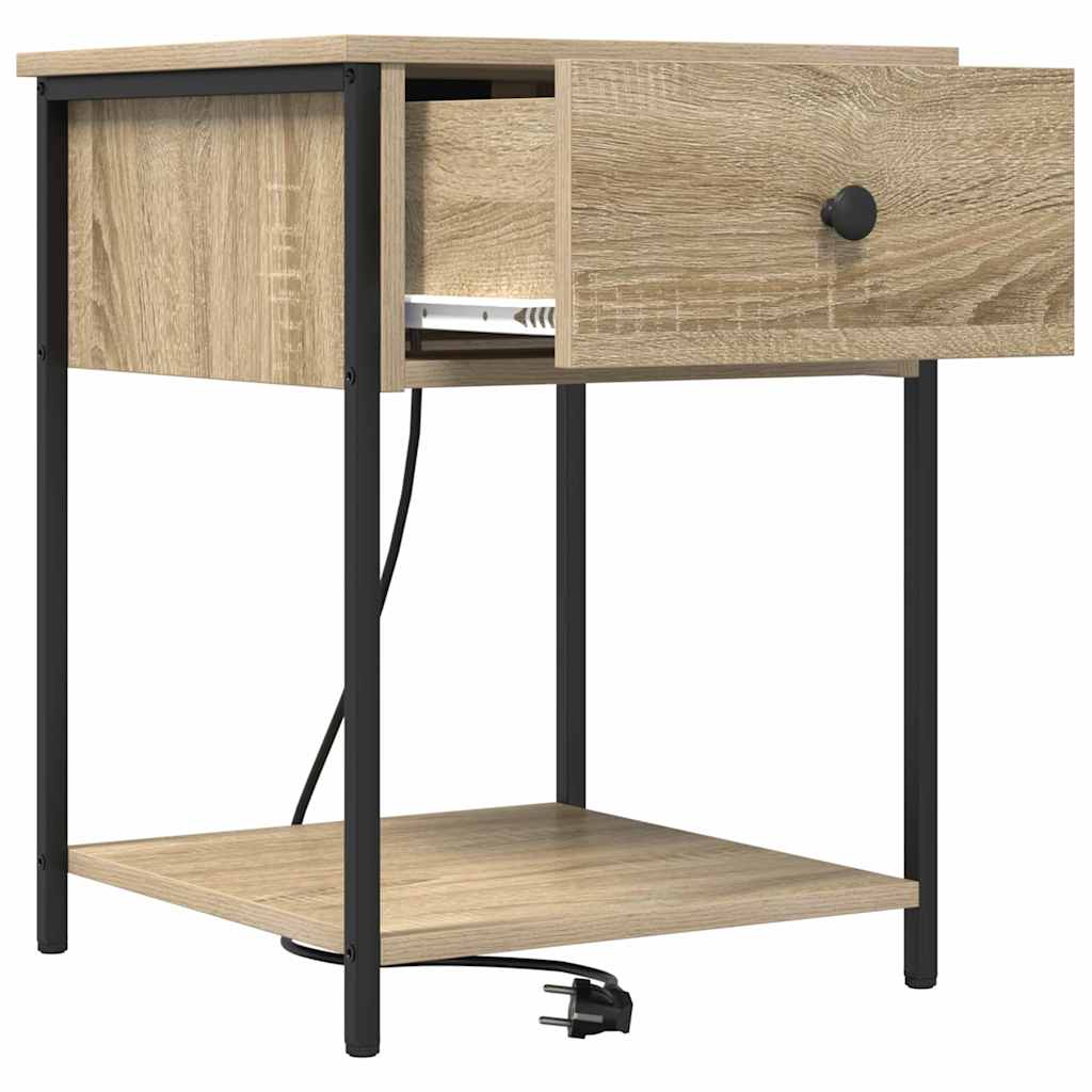 Natskab med skuffe Sonoma eg 42 x 41 x 56 cm Konstrueret træ