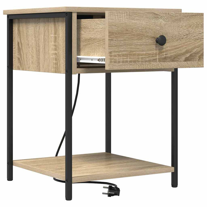 Natskab med skuffe Sonoma eg 42 x 41 x 56 cm Konstrueret træ