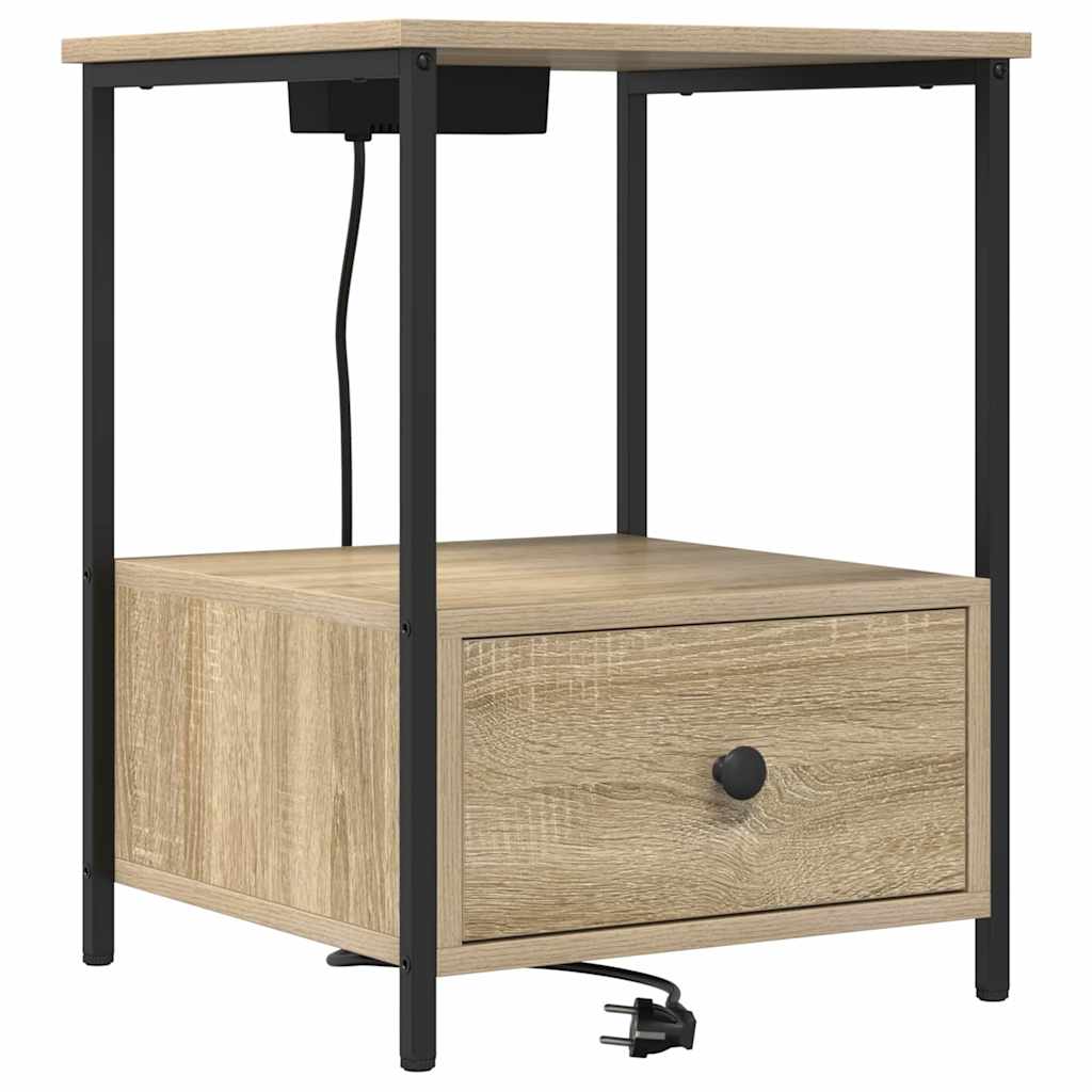 Natskab 2 pcs Sonoma eg 42 x 41 x 56 cm Konstrueret træ