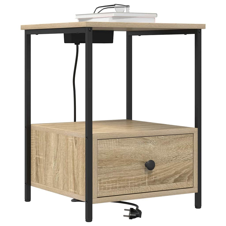 Natskab 2 pcs Sonoma eg 42 x 41 x 56 cm Konstrueret træ
