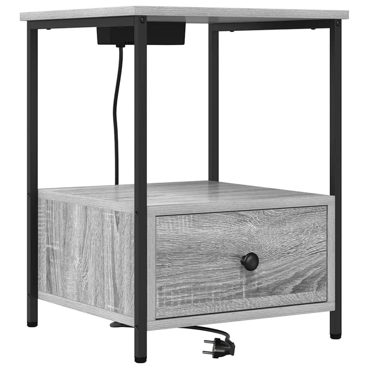 Natskab 2 pcs Grå Sonoma 42 x 41 x 56 cm Konstrueret træ