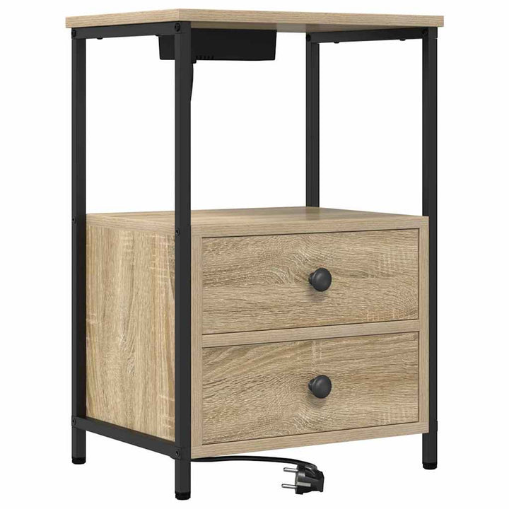 Natskab med skuffe Sonoma eg 40 x 31 x 60 cm Konstrueret træ