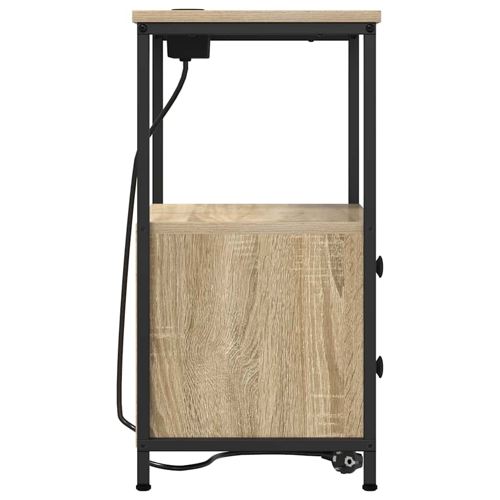 Natskab 2 pcs Sonoma eg 40 x 31 x 60 cm Konstrueret træ
