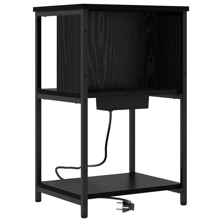 Natskab Sort eg 38 x 31 x 61 cm Konstrueret træ