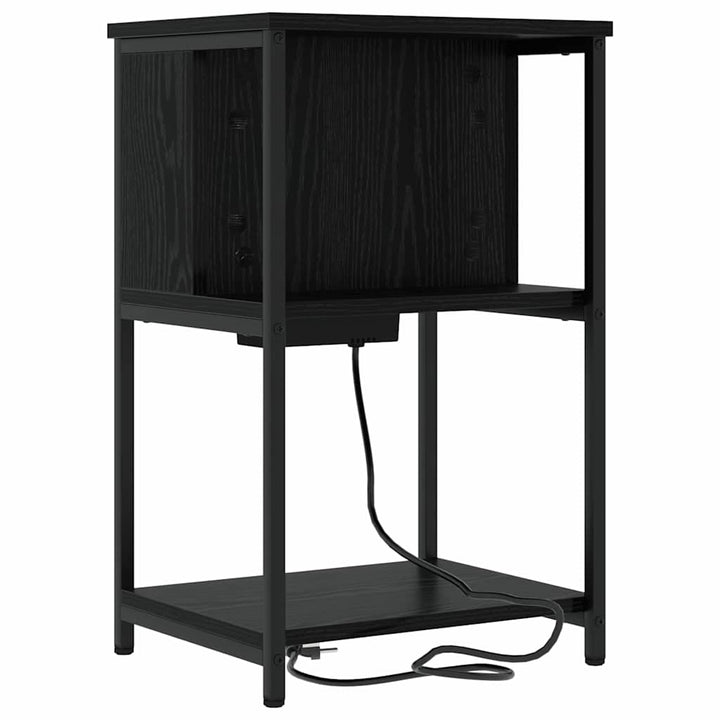 Natskab Sort eg 38 x 31 x 61 cm Konstrueret træ