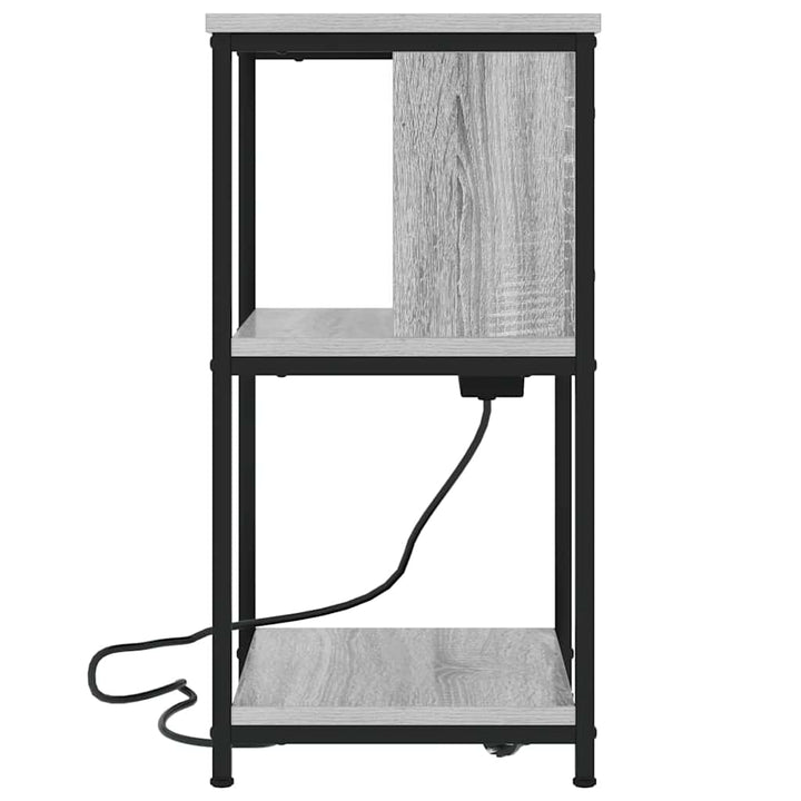 Natskab 2 pcs Grå Sonoma 38 x 31 x 61 cm Konstrueret træ