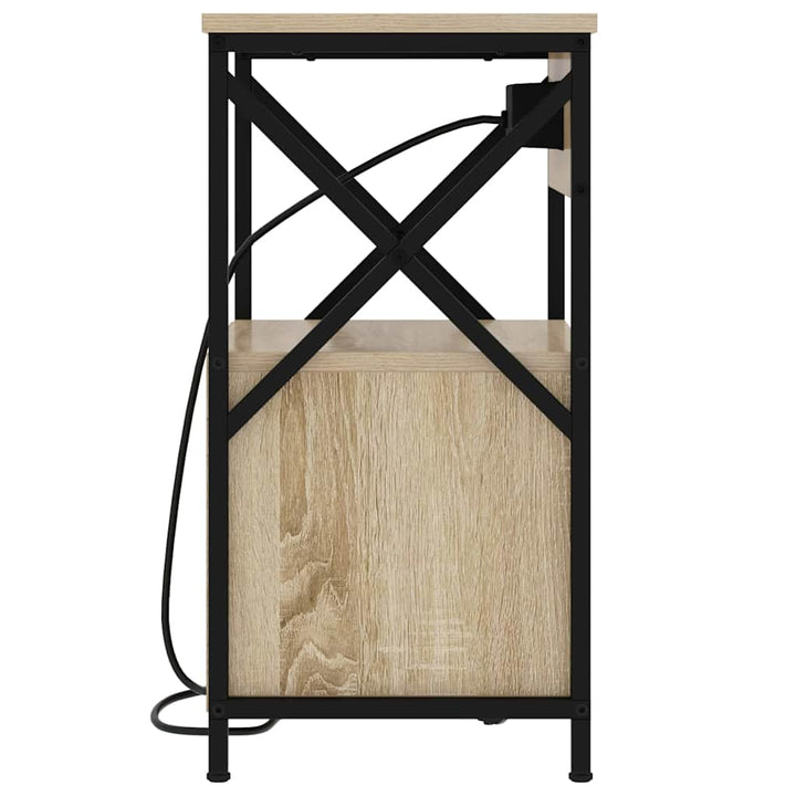 Natskab 2 pcs Sonoma eg 40 x 31 x 60 cm Konstrueret træ