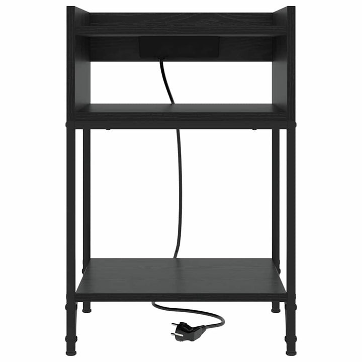 Natskab med hylde Sort eg 40 x 40 x 61 cm Konstrueret træ