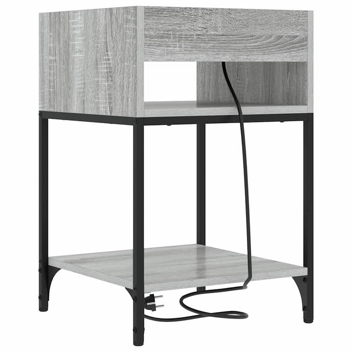 Natskab 2 pcs Grå Sonoma 40 x 40 x 61 cm Konstrueret træ