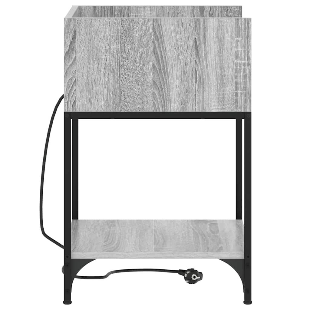 Natskab 2 pcs Grå Sonoma 40 x 40 x 61 cm Konstrueret træ