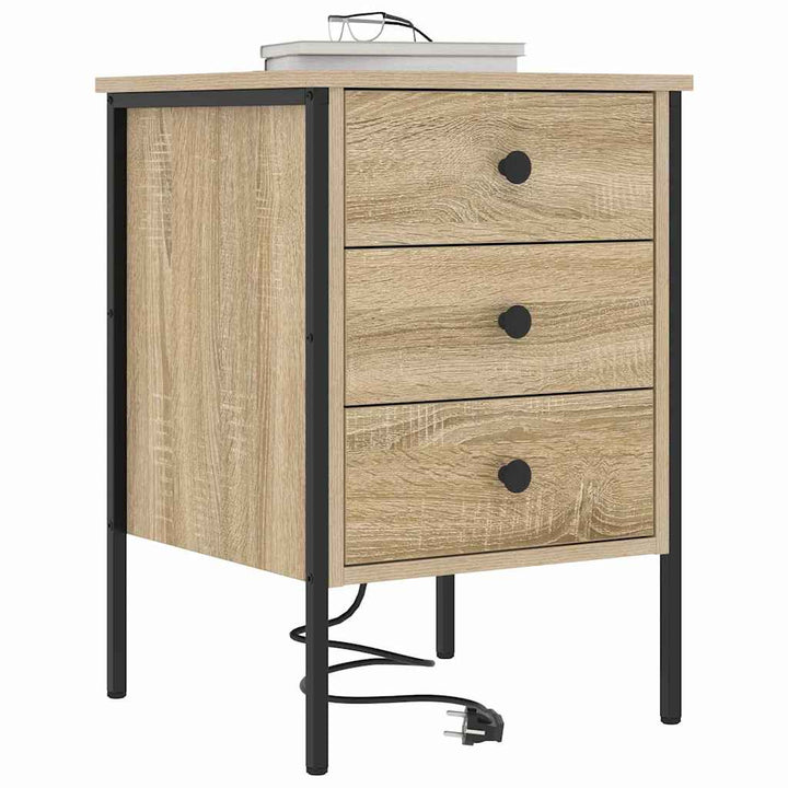 Natskab med skuffe Sonoma eg 42 x 41 x 61 cm Konstrueret træ