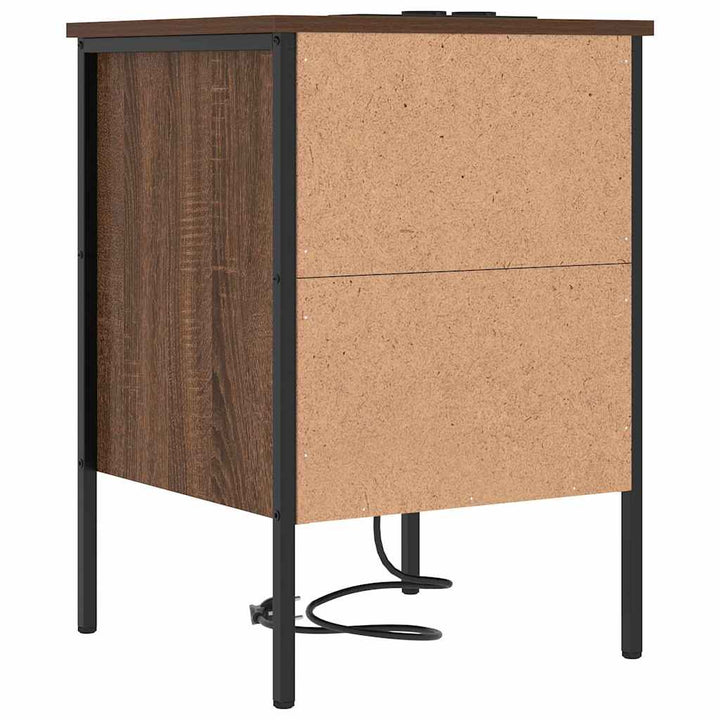 Natskab med skuffe Brun eg 42 x 41 x 61 cm Konstrueret træ