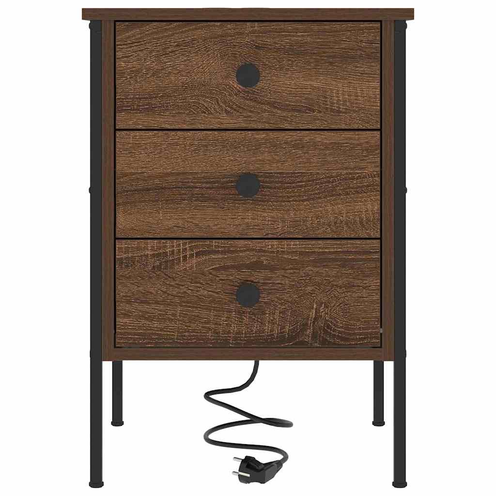 Natskab med skuffe Brun eg 42 x 41 x 61 cm Konstrueret træ