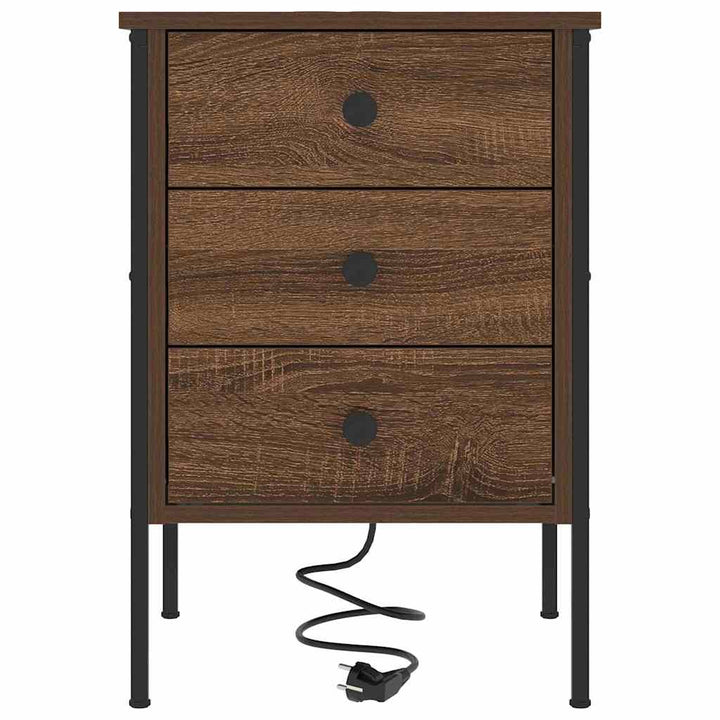 Natskab med skuffe Brun eg 42 x 41 x 61 cm Konstrueret træ