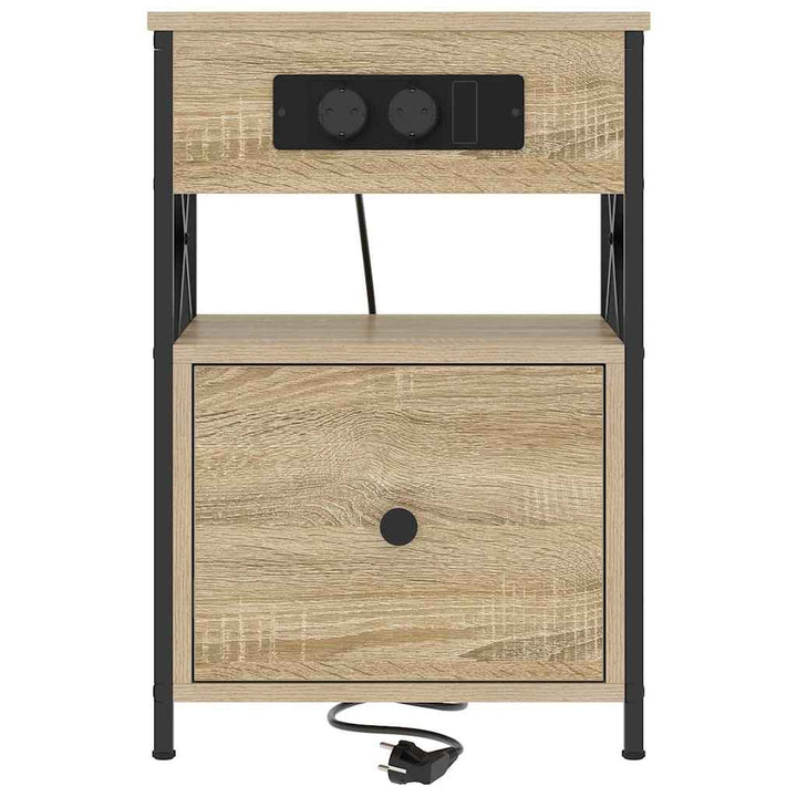 Natskab 2 pcs Sonoma eg 40 x 31 x 60 cm Konstrueret træ